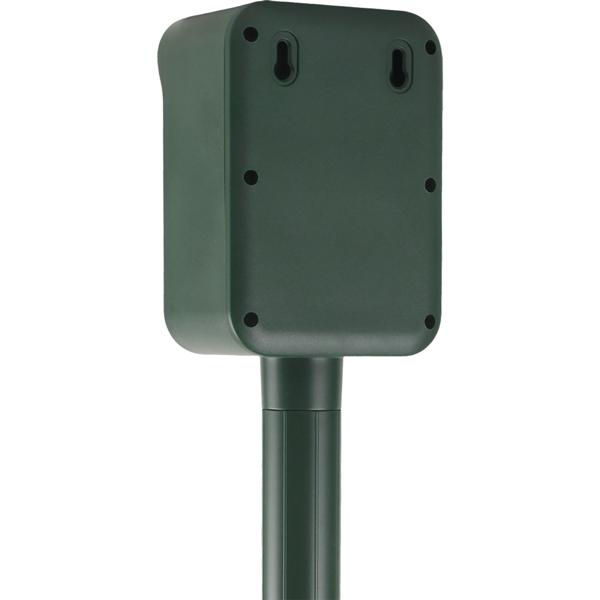 Scaccia animali a ultrasuoni con sensore PIR e luce LED lampeggiante - 13,5-45,5 kHz, affidabile dissuasore solare contro martore, cani, gatti e uccelli