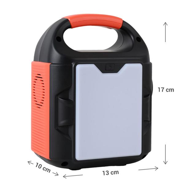 Station électrique compacte 88,8 Wh, générateur solaire avec prise 230 V – 100 W, USB-C PD 65 W, 12 V DC, écran LED – lampe de 500 lm