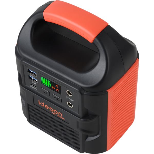 Kompakte Powerstation 88,8Wh Solargenerator mit 230V Steckdose, 100W, USB-C PD65W, 12V DC, LED-Display & 500lm Leuchte für Camping & Notstrom