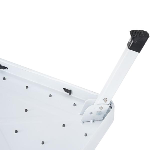 Stabiler Tritthocker, 150 kg - Stahl, Küchenleiter mit Klappsicherungen & Anti-Rutsch-Oberfläche, platzsparend für sicheres Arbeiten