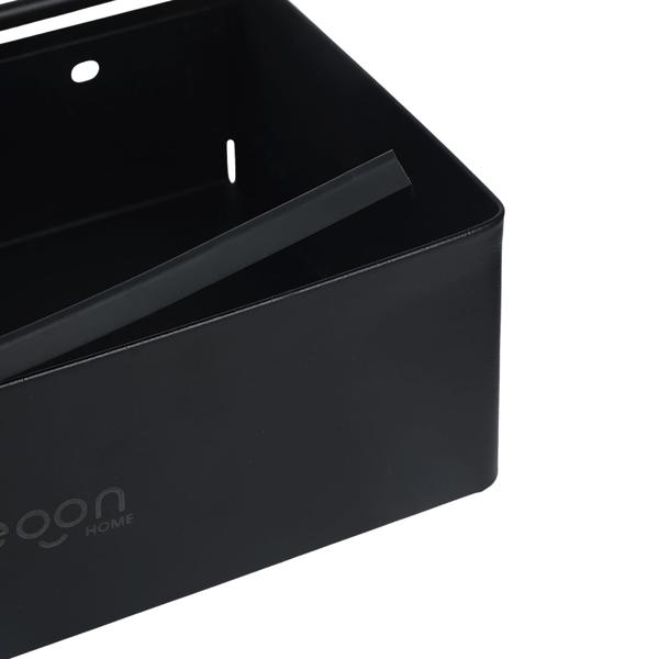 Toilettenpapierhalter mit Feuchttücherbox und Handyablage aus Edelstahl – Klopapierhalterung mit Fach für Feuchttücher, ohne Bohren