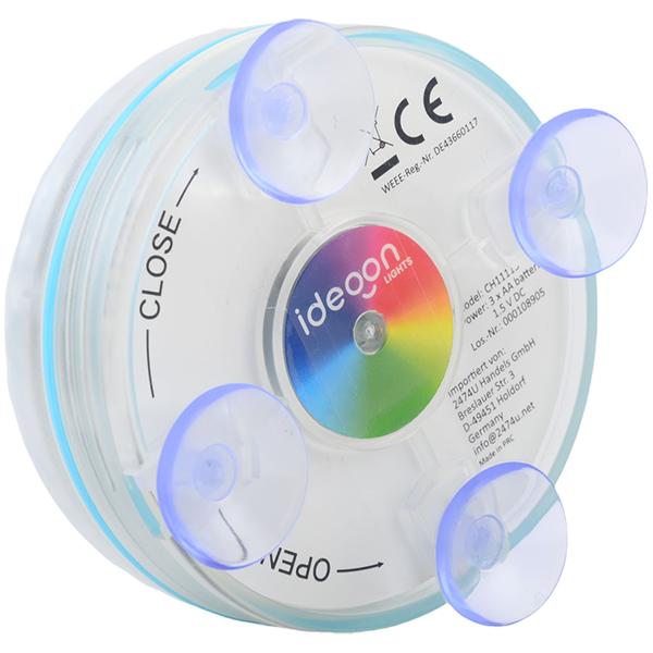 2er-Set Multicolor-LED-Unterwasserleuchte, mit Fernbedienung - Wasserdichte Pool Beleuchtung mit starken Saugnäpfen – Deko für Badewanne, Teich, Aquarium