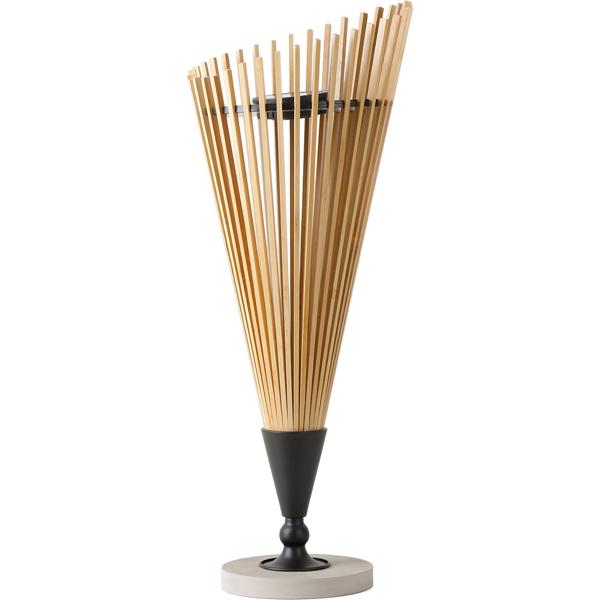 2er-Set Dekorative Solar-Laterne 60cm aus Bambus: Moderne Solarleuchte für den Garten mit stimmungsvollem Licht, wetterfest IP44