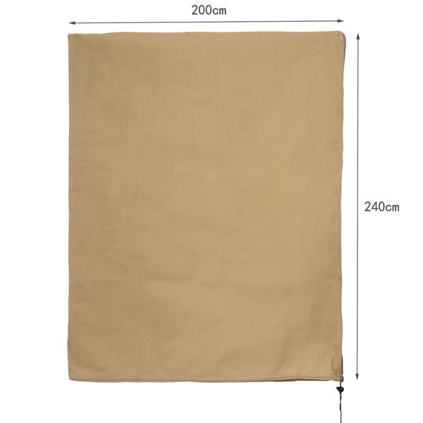 Pflanzenabdeckung XXL, Winterschutz, 240 x 200 cm, Kübelpflanzen Schutzhauben als Frostschutz mit Zugband und Reissverschluss, atmungsaktiv 