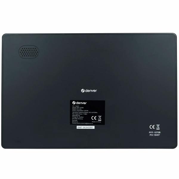 Elektronischer Fotorahmen Schwarz 10,1’’: App-Steuerung, WiFi – Präsentieren Sie Fotos & Videos digital und kinderleicht im digitalen Bilderrahmen