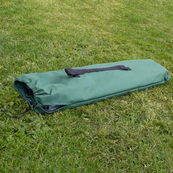 Lot de 2 Lits de Camp Pliables Verts - Repos Optimal Plein Air Camping Pêche Invités - Châssis Acier - Charge 120kg - 190x65x42cm