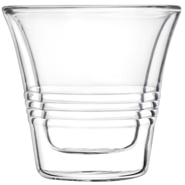 4er-Set edle Doppelwandgläser mit Riffelung – 70 ml – Thermo-Funktion für besten Genuss von Kaffee & Tee