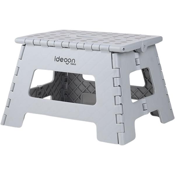 Stabiler Klappbarer Tritthocker bis 150 kg belastbar – Faltbarer Tritthocker flach & platzsparend für Küche, Bad, Wohnmobil, u.v.m.