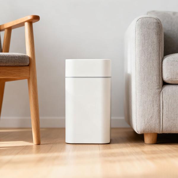 Set di pattumiere con sensore Premium, 12L & 16L, cestino automatico con sensore di movimento, bianco &ndash; senza contatto & igienico &ndash; per casa, cucina & ufficio