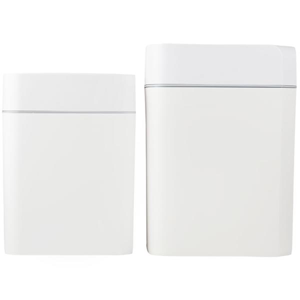 Set di pattumiere con sensore Premium, 12L & 16L, cestino automatico con sensore di movimento, bianco &ndash; senza contatto & igienico &ndash; per casa, cucina & ufficio