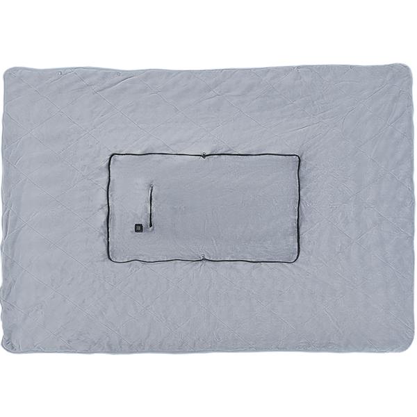 Heizdecke 135x180 cm aus Polarfleece mit Druckknöpfen, elektrische Wärmedecke mit 3 Stufen, auch als Heizkissen nutzbar, kuschelweiche Kuscheldecke