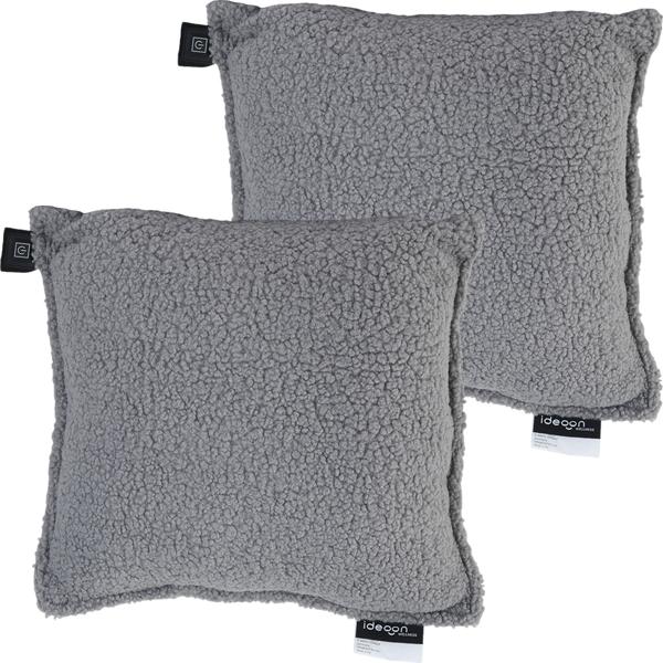 2er-Set Luxus Heizkissen 45x45 kabellos – Wärmekissen mit 5000mAh Akku, 3 Stufen, USB & weiche Füllung - Sanfte Wohlfühlwärme für Ihr Zuhause