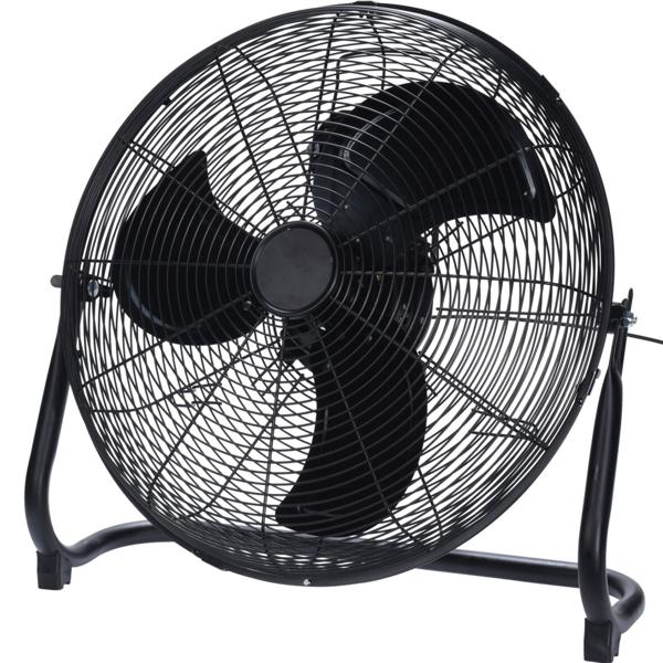 Leistungsstarker Bodenventilator, 3 Geschwindigkeitsstufen, schwarz, Ø45cm: Standventilator für Kühlung im Sommer & frische Luft in Wohnung & Büro