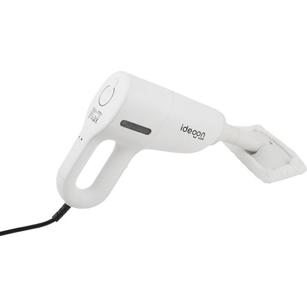 Profi 3in1 Dampfreiniger & Boden-Dampfbesen: 1200W Handgerät gegen Bakterien ohne Chemie für Boden, Bad, Möbel - in 15s startklar