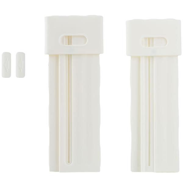 6er-Set Küchenschrank-Organizer Ausziehbar (28-48 cm) – Anpassbarer Regal-Einsatz für Ordnung in Schrank & Kühlschrank – Faltbar, Weiss