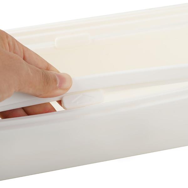 6er-Set Küchenschrank-Organizer Ausziehbar (28-48 cm) – Anpassbarer Regal-Einsatz für Ordnung in Schrank & Kühlschrank – Faltbar, Weiss