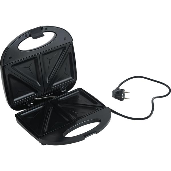 Appareil à sandwich 850 W – plaques antiadhésives, poignée Cool Touch – préparation rapide de 2 sandwiches