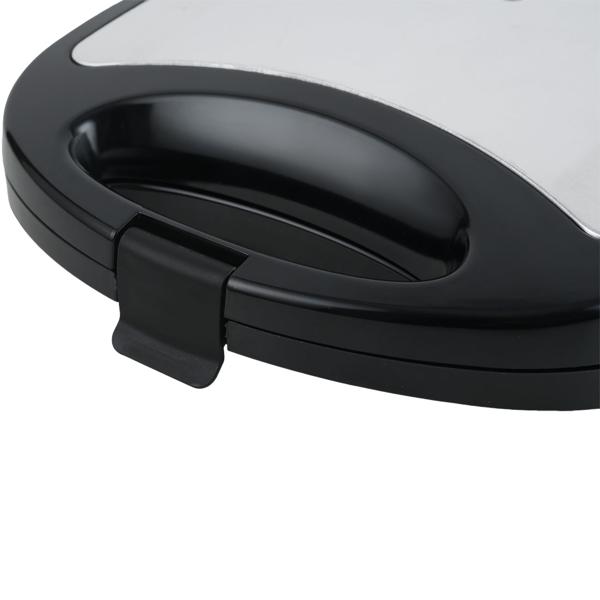 Appareil à sandwich 850 W – plaques antiadhésives, poignée Cool Touch – préparation rapide de 2 sandwiches