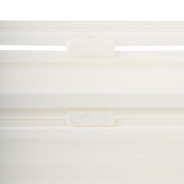 12 bacs de rangement extensibles pour cuisine (28-48 cm) – rangement ajustable pour plus d’ordre dans les placards et le réfrigérateur – pliants, blancs