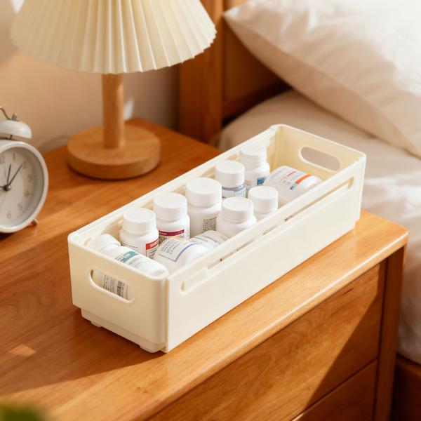 12 bacs de rangement extensibles pour cuisine (28-48 cm) – rangement ajustable pour plus d’ordre dans les placards et le réfrigérateur – pliants, blancs