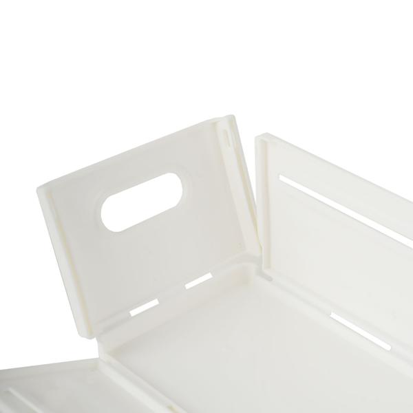 12 bacs de rangement extensibles pour cuisine (28-48 cm) – rangement ajustable pour plus d’ordre dans les placards et le réfrigérateur – pliants, blancs