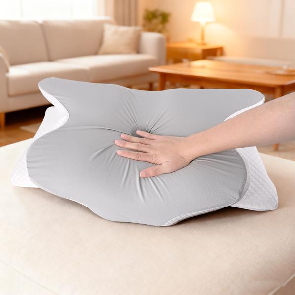 Premium Memory Foam Kopfkissen für Seiten-, Rücken- und Bauchschläfer - Ergonomisches Nackenkissen mit waschbarem Bezug für guten Schlaf
