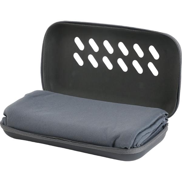 2er-Set Microfaser Handtuch 200x100 cm in Anthrazit, grosses Sporthandtuch schnelltrocknend & ultraleicht, Reisehandtuch inklusive Aufbewahrungsbox