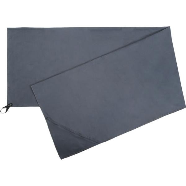 2er-Set Microfaser Handtuch 200x100 cm in Anthrazit, grosses Sporthandtuch schnelltrocknend & ultraleicht, Reisehandtuch inklusive Aufbewahrungsbox