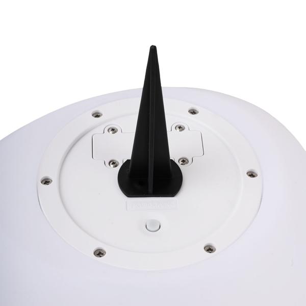 2 lampes de jardin solaires élégantes IP44 – pierres décoratives avec piquet, lumière blanc chaud et colorée – résistantes aux intempéries, 22,4 cm