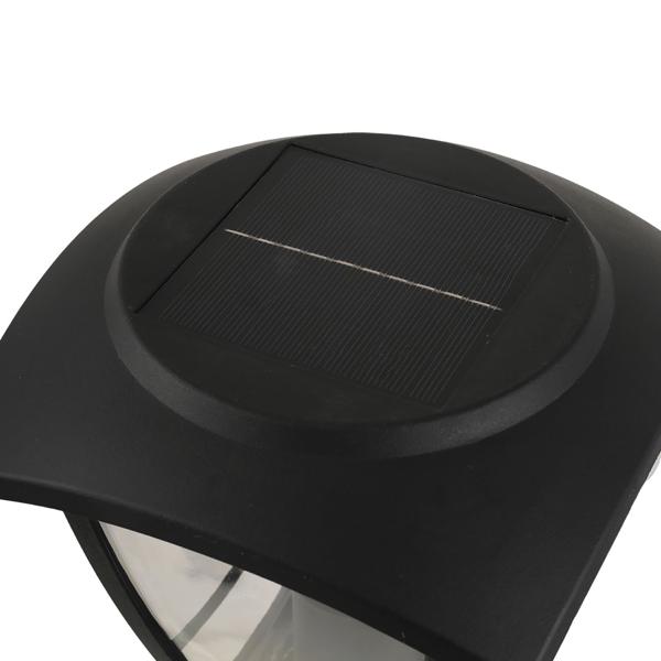 Solar-LED-Gartenlaterne mit PIR Bewegungssensor 90° & 6m Reichweite, IP44 Wasserfest, E27 Filament Lampe, 3 Modi, 111,5 cm, Aussenleuchte