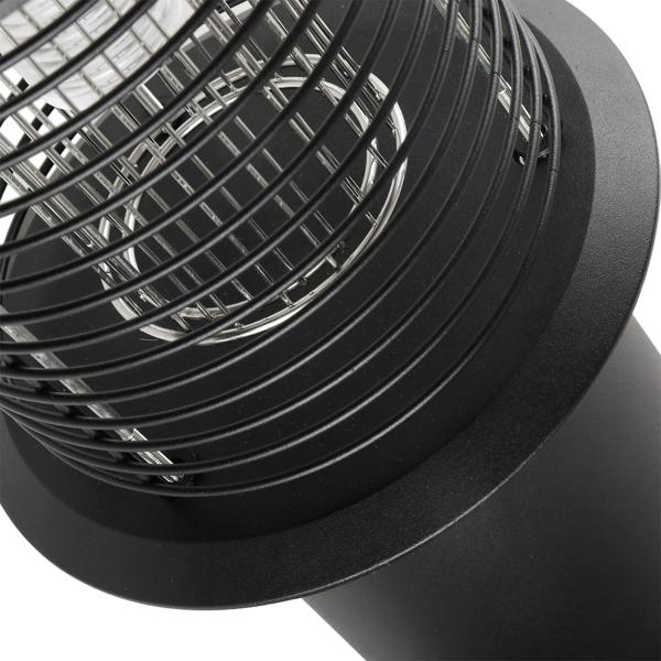 6 lampes de jardin solaires en acier inoxydable avec destructeur de moustiques, balises LED 2 en 1, lumière blanc chaud 300 lm, UV de 15 lm contre les insectes, IP44, 25 x 60 cm