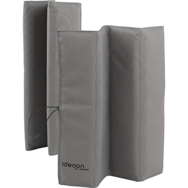 Coussin d’assise pliable – sit pad thermique gris en oxford – robuste, imperméable, isolant – pour randonnées, camping, stade, plein air