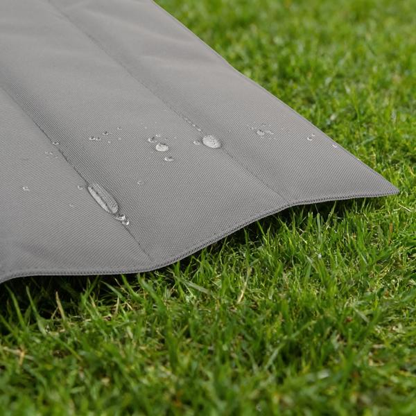 Coussin d’assise pliable – sit pad thermique gris en oxford – robuste, imperméable, isolant – pour randonnées, camping, stade, plein air