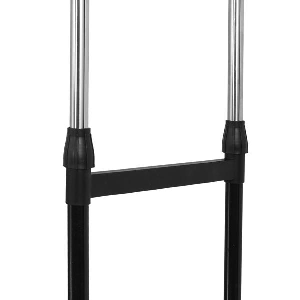 Portant à vêtements mobile avec double tringle – largeur 80 cm – hauteur réglable de 90 à 160 cm – Portant de garde‑robe stable pour vos vêtements