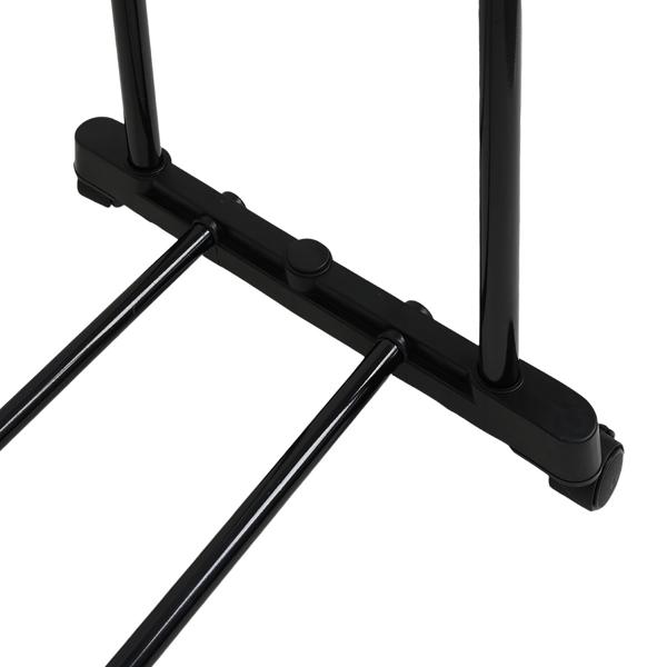 Portant à vêtements mobile avec double tringle – largeur 80 cm – hauteur réglable de 90 à 160 cm – Portant de garde‑robe stable pour vos vêtements