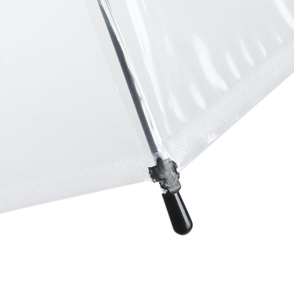 Transparenter Regenschirm mit Automatik, 85 cm Durchmesser, klarer Glockenschirm für Damen & Herren, robuster Stockschirm mit Einhand-Öffnung