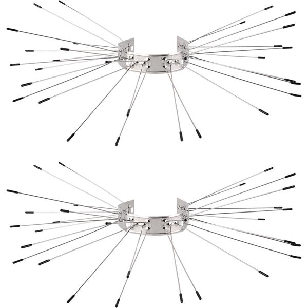Effektiver Marder-Abwehrgürtel 2er Set aus Edelstahl, Kletterschutz für Regenrohre und Bäume, Abwehr gegen Waschbären & Katzen, leichte Montage