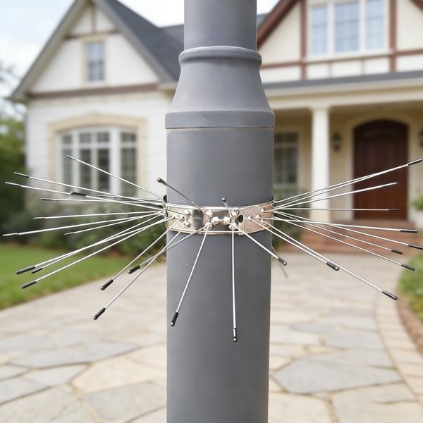 Effektiver Marder-Abwehrgürtel 2er Set aus Edelstahl, Kletterschutz für Regenrohre und Bäume, Abwehr gegen Waschbären & Katzen, leichte Montage