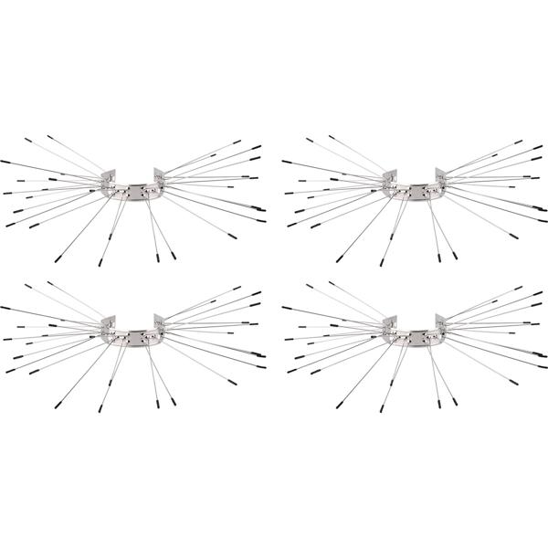 Effektiver Marder-Abwehrgürtel 4er Set aus Edelstahl, Kletterschutz für Regenrohre und Bäume, Abwehr gegen Waschbären & Katzen, leichte Montage