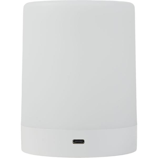 Lampada da tavolo ricaricabile con comando touch, 6 colori di luce e bianco caldo, comoda ricarica USB‑C, pratica maniglia integrata per appenderla