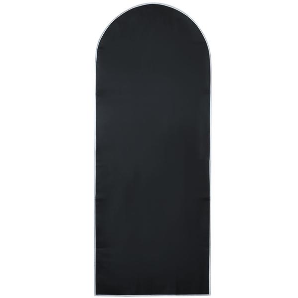 2er-Set Kleiderschutzhüllen Schwarz mit Reissverschluss und Sichtfenster Kleidersack für Anzüge Kostüme Kleider Schutzhülle mit Kleiderbügelöffnung