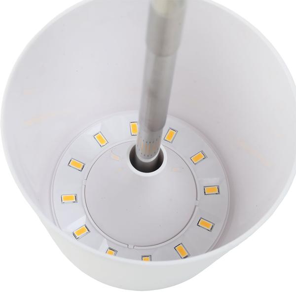 2er-Set Edle LED Tischleuchte dimmbar & aufladbar: Akku Nachttischlampe modern, Höhe verstellbar, warmweiss - kabellose Leselampe in Edelstahl-Design