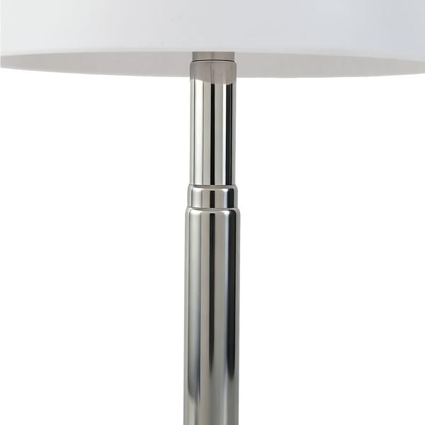 2er-Set Edle LED Tischleuchte dimmbar & aufladbar: Akku Nachttischlampe modern, Höhe verstellbar, warmweiss - kabellose Leselampe in Edelstahl-Design