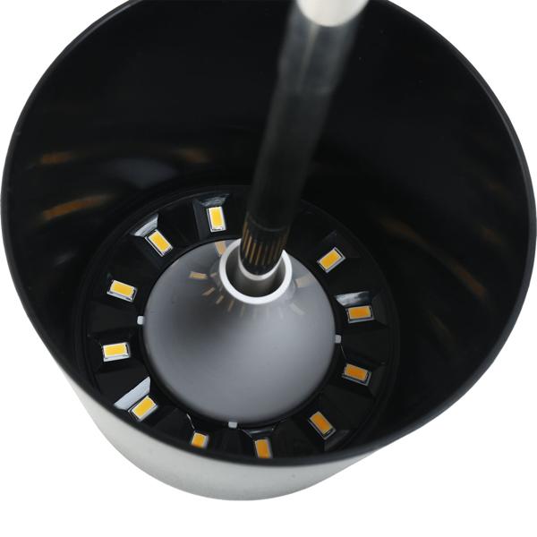 2er-Set Edle LED Tischleuchte dimmbar & aufladbar: Akku Nachttischlampe modern, Höhe verstellbar, warmweiss - kabellose Leselampe in Edelstahl-Design