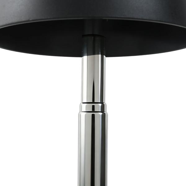 2er-Set Edle LED Tischleuchte dimmbar & aufladbar: Akku Nachttischlampe modern, Höhe verstellbar, warmweiss - kabellose Leselampe in Edelstahl-Design