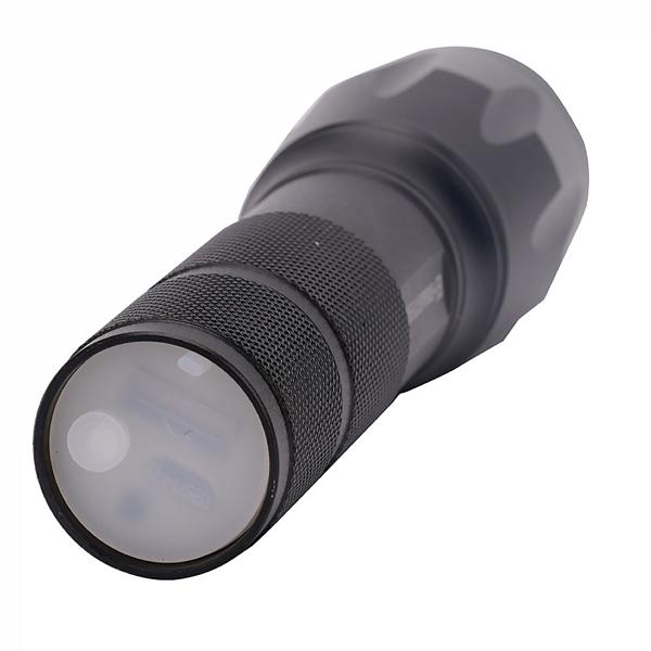 Torcia Cree LED ricaricabile da 260 lm con power bank da 1200 mAh, 10 watt, fascio di luce con zoom, modalità luce lampeggiante per le emergenze