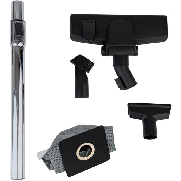 Kompakter Beutelstaubsauger 800W, 17kPa Saugkraft, inkl. wiederverwendbarem Staubbeutel, super leicht & wendig für Hartböden & Teppiche, 5m Kabel