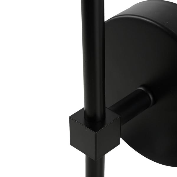 4 appliques LED sans fil avec télécommande – lampes noires, intensité variable, chargement USB – minuterie et capteur tactile