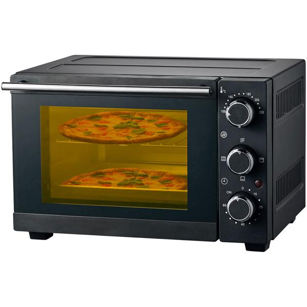 Mini Backofen 15 Liter – 1200W: Kompakter Tischofen mit 230°C und 60 Minuten Timer, inklusive Backblech und Rost