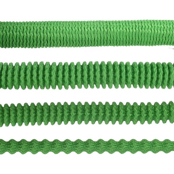 Dehnbarer Gartenschlauch 10 bis 30m mit Alu-Anschlüssen, Flexibler Wasserschlauch UV-beständig, 3-fache Ausdehnung, 3/4 Zoll Gold-Aluminium Gewinde